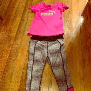 Girls 4T puma athletic outfit.